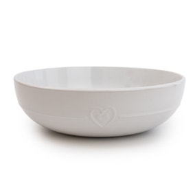 Hearts White Serving Bowl