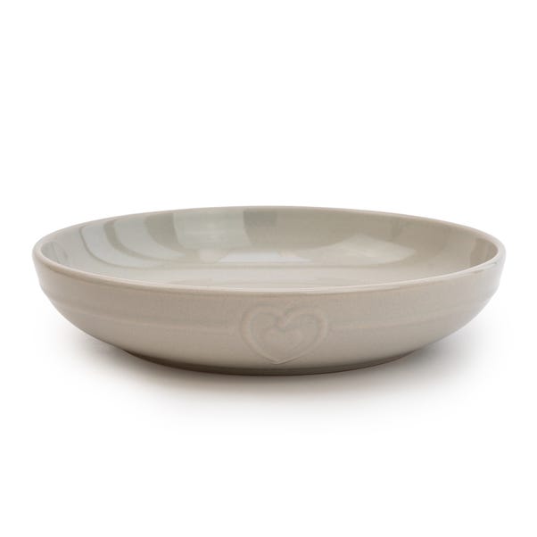 Hearts Grey Stoneware Pasta Bowl image 1 of 2