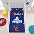 Disney Mickey Mouse 100% Cotton 4 Tog Cot Bed / Toddler Quilt Dark Blue undefined