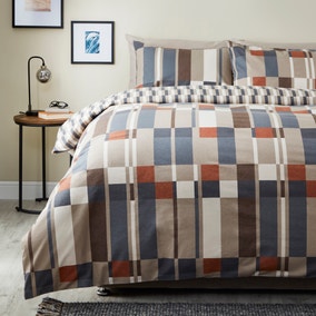 Elements Finnick Brushed Cotton Duvet Cover and Pillowcase Set