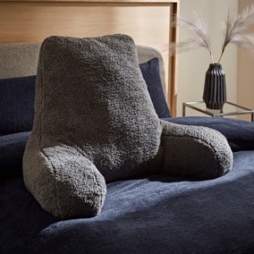 Teddy Bear Charcoal High Back Cuddle Cushion