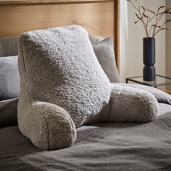 Teddy Bear Grey High Back Cuddle Cushion | Dunelm