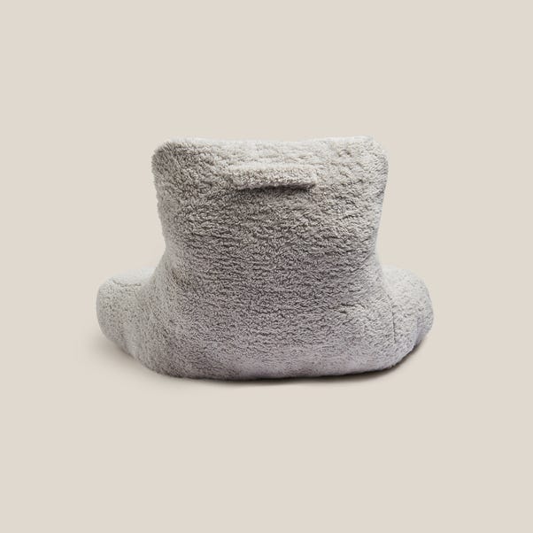 Teddy Bear Grey High Back Cuddle Cushion | Dunelm