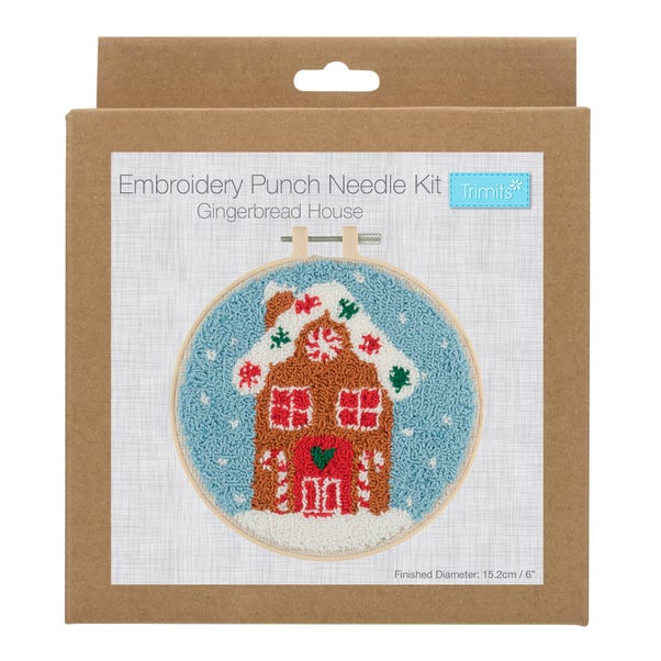 Floss Punch Needle Kit Gingerbread House image 1 of 3