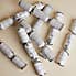 8 Silver and White Premium Christmas Crackers Grey