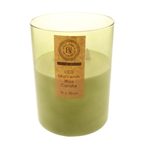 LED Multi-Wick Olive Candle 