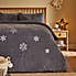 Snowflake Embroidered Duvet Cover and Pillowcase Set  undefined