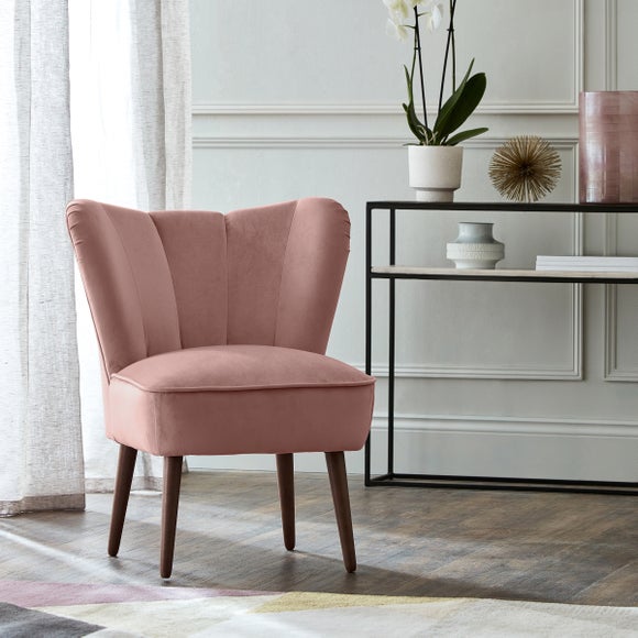 Dunelm isla discount velvet cocktail chair