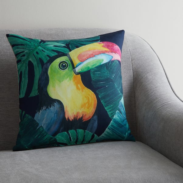 Toucan Jungle Print Cushion image 1 of 6