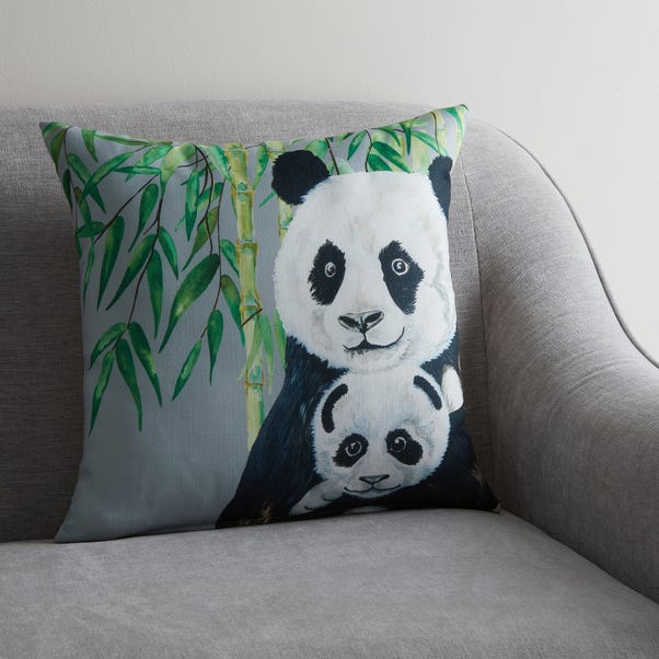 Panda Jungle Print Cushion image 1 of 6