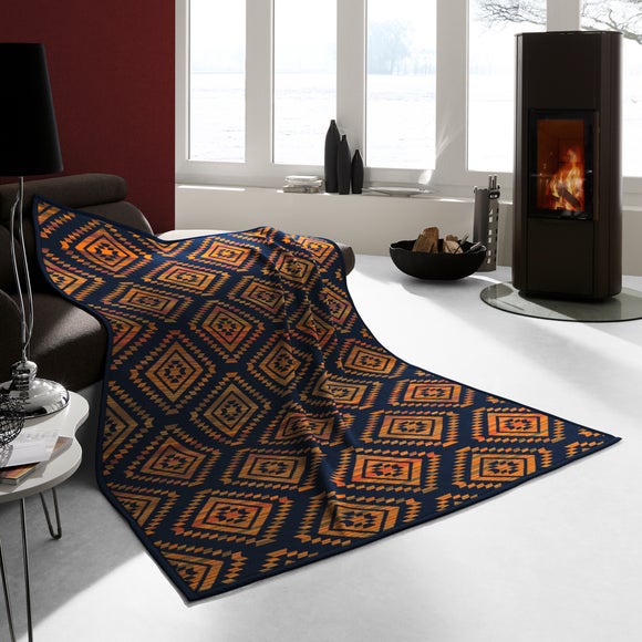 Orange outlet throws dunelm