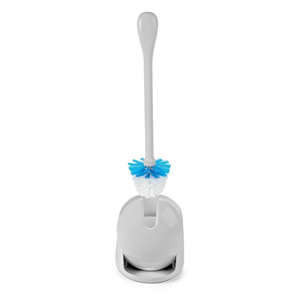 OXO Compact Grey Toilet Brush Canister image 1 of 7