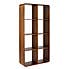 Elements Bent Ply Bookcase Shelving Unit Walnut (Brown)