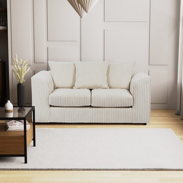 Blake Jumbo Cord 2 Seater Sofa Dunelm Blake Jumbo Cord 2 Seater Sofa Dunelm, Cream Material Sofa