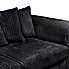 Blake Jumbo Cord 3 Seater Sofa Black