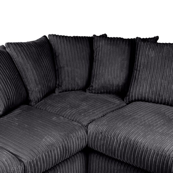 Blake Jumbo Cord Right Hand Corner Sofa Dunelm