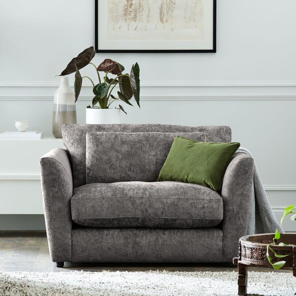 Esther Chenille Snuggle Chair Dunelm