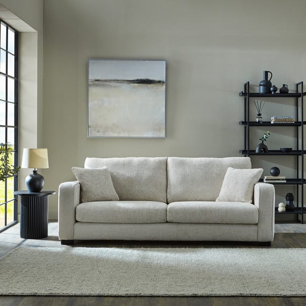 Carson Deep Sit Chunky Chenille 4 Seater Sofa image 1 of 10