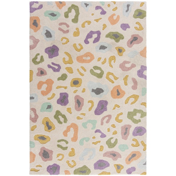 Leopard Brights Rug Dunelm