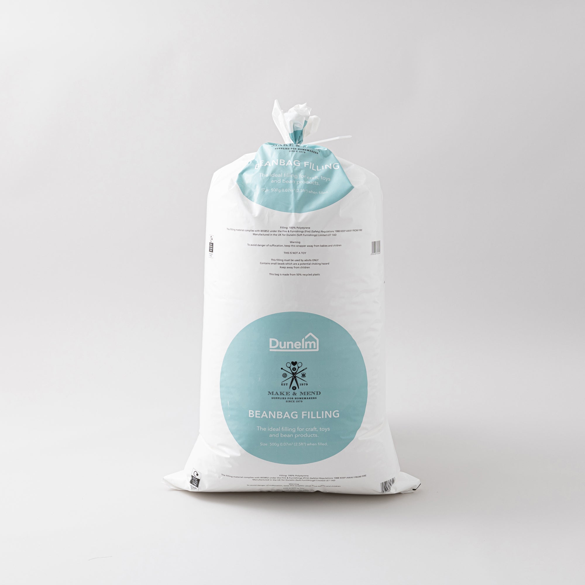 Dunelm White Medium (Volume 5ft3) Bean Bag Refill