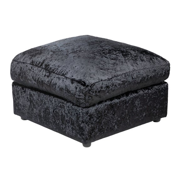 dunelm velvet footstool