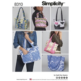 8310 Tote Bag Selection Sewing Pattern