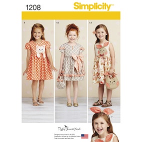 Simplicity Childs Dresses And Purses Sewing Pattern