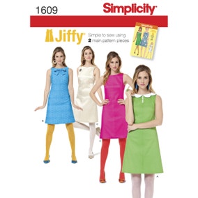 Simplicity 1609 Vintage 1960s Dress Sewing Pattern