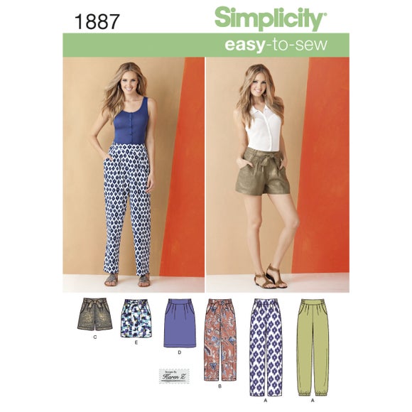 Simplicity 8518 Girls and Womens Lounge Pants Sewing Pattern  Remnant  House Fabric