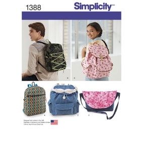 1388 Backpack And Messenger Bag Sewing Pattern