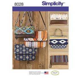 8028 Clutch Bag Purse And Shoulder Bag Sewing Pattern