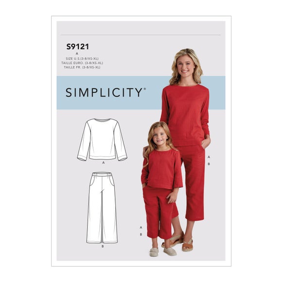 Simplicity Pattern S9608 Misses Trousers  Skirt  WeaverDeecom