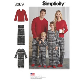 Family Pjs And Onsie Sewing Pattern