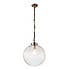 Vogue Glass College Pendant Fitting Antique Brass