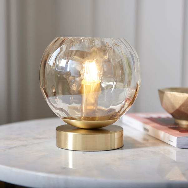 Vogue Arkoma Glass Table Lamp Dunelm, Dunelm Lamp Shades Tealight Holder