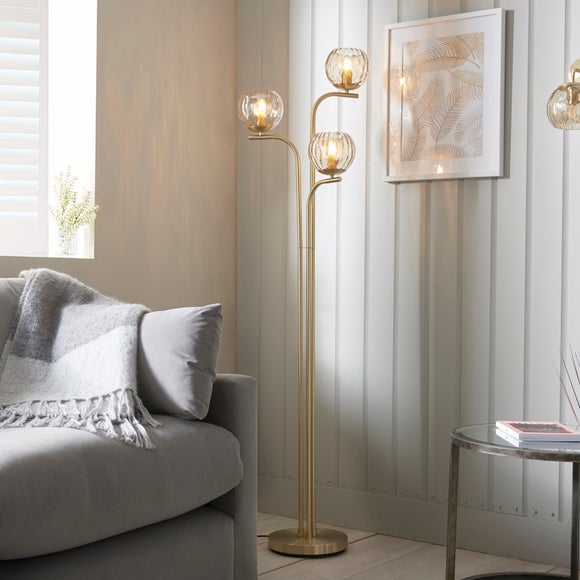 gold floor lamp dunelm