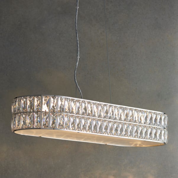 Vogue Crystal Armoury Integrated LED Diner Ceiling Fitting 75cm image 1 of 7