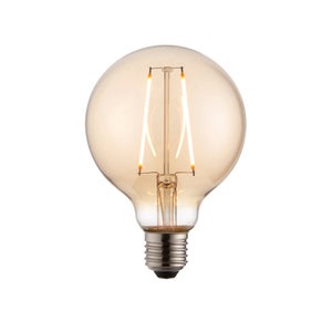 Vogue 2w Es Led Amber Filament Large Globe Bulb
