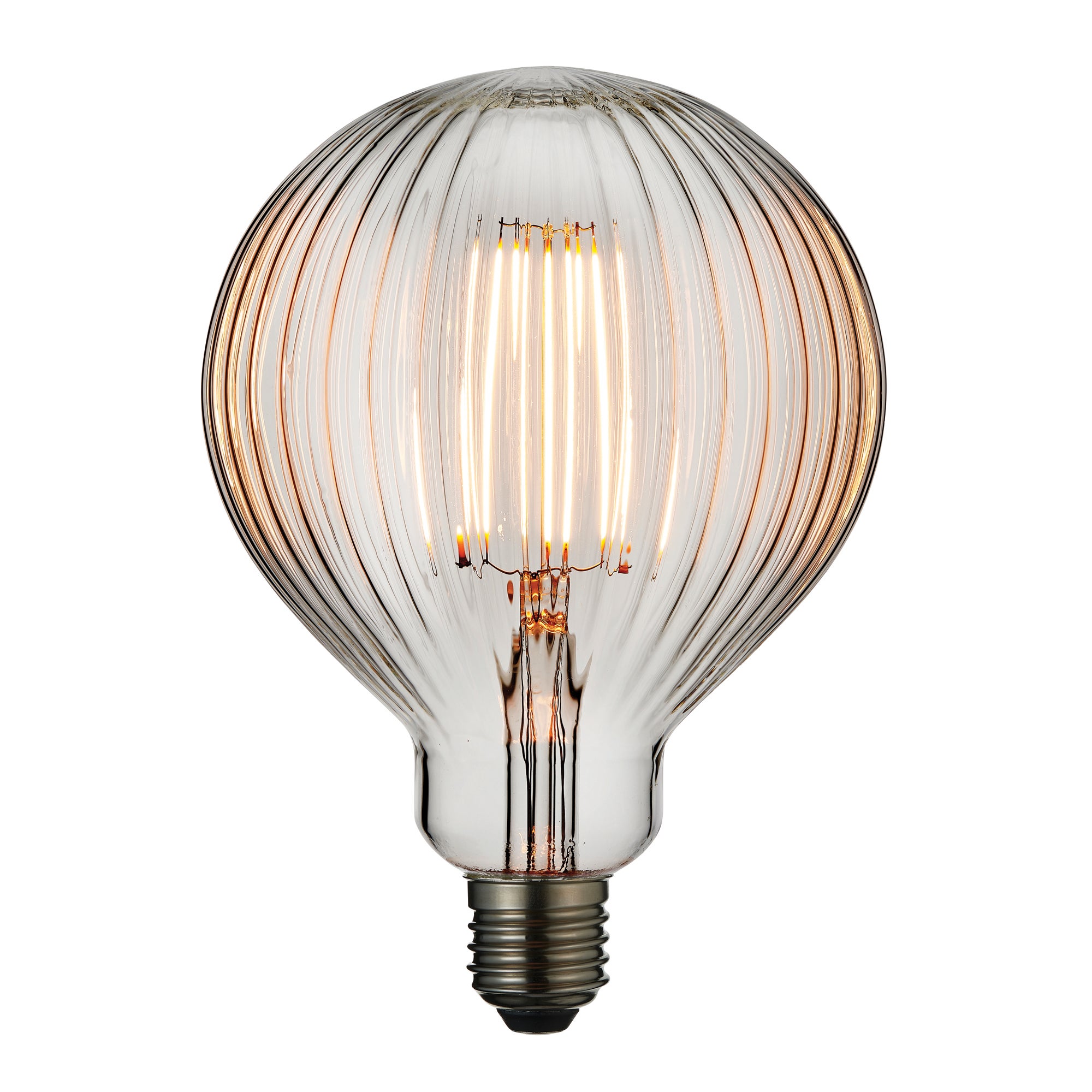 Vogue 4W ES LED Ribbed Globe Bulb