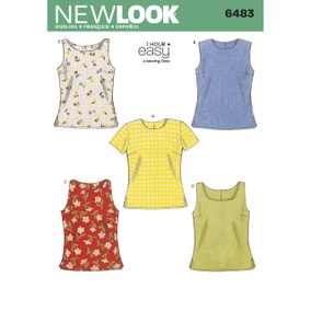 New Look 6483 Top Vest Misses Sewing Pattern