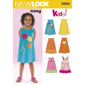 6504 New Look Childs Dress Sewing Pattern