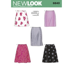 New Look 6843 Skirt Pants Misses Sewing Pattern
