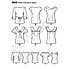 New Look 6808 Misses Tops Sewing Pattern Off-White