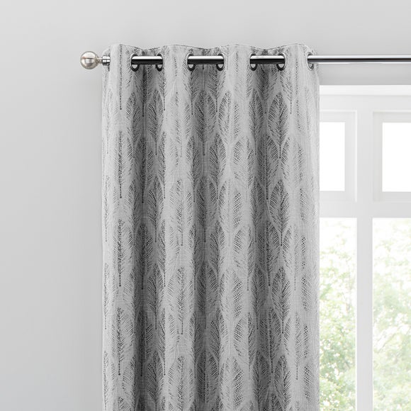 Photo of Rome mimosa eyelet curtains dove -grey-