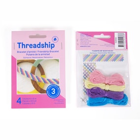 Threadship Marshmallow Friendship Bracelets Craft Kit