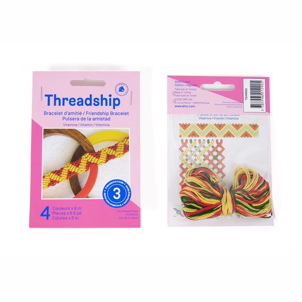 Threadship Vitamin Friendship Bracelets Craft Kit MultiColoured