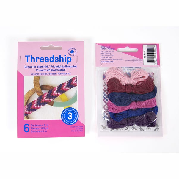 Threadship Sunset Friendship Bracelets Craft Kit MultiColoured