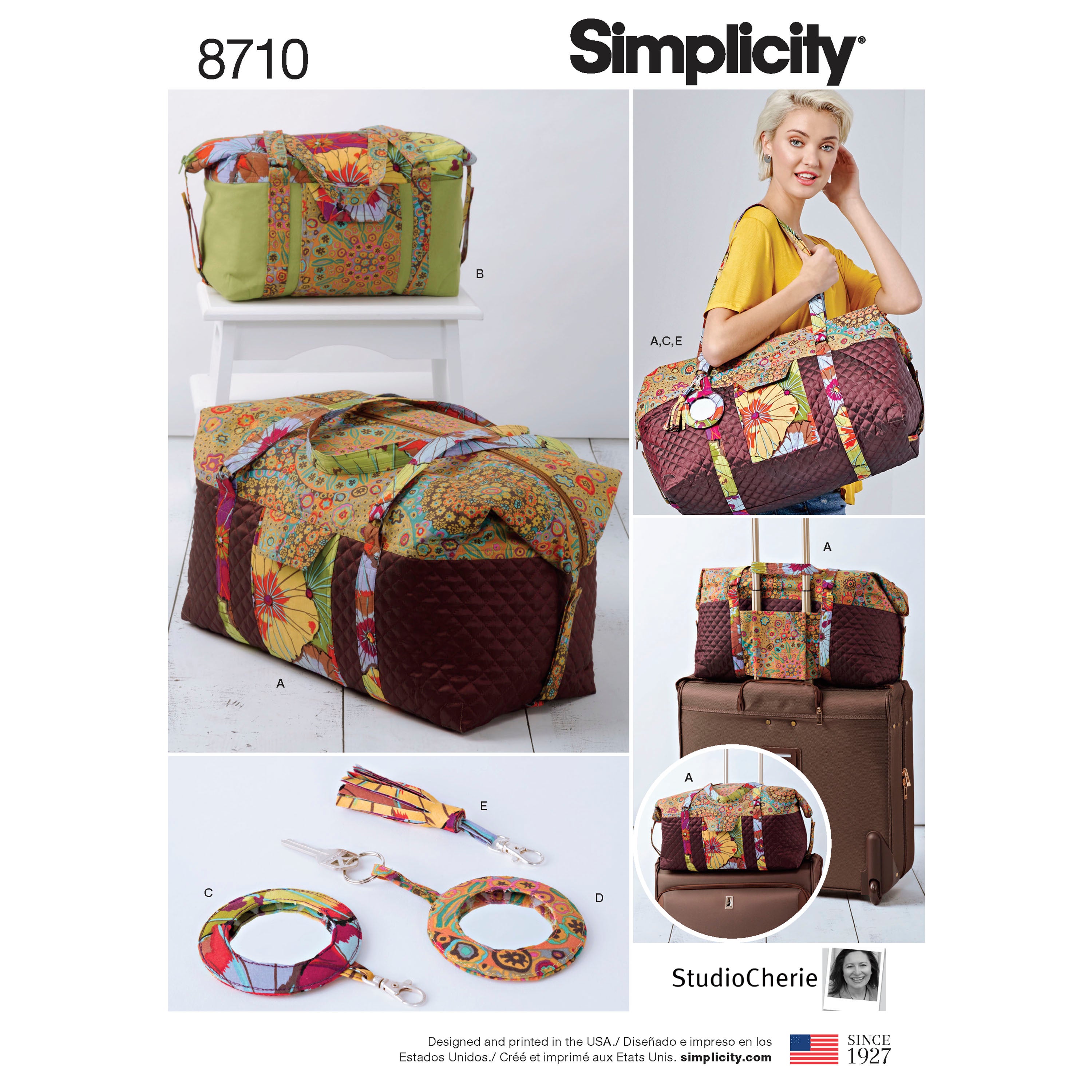 Simplicity US8710OS Luggage Bags Keyring and Tassel Sewing Pattern