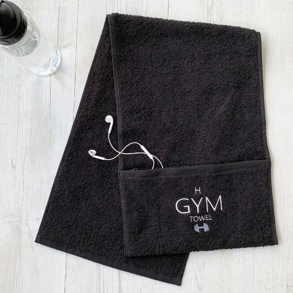 Personalised Zip Gym Towel Dunelm