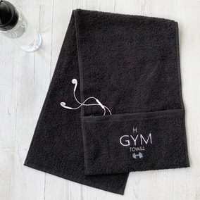 Personalised Zip Gym Towel